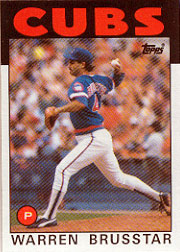 1986 Topps Baseball Cards      564     Warren Brusstar